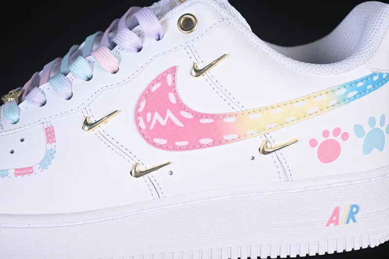 All categories Nk Air Force 1 Air Force series Nk Air Force 1 Low Air Force low top Nike Air Force 1'07 Low Four hook rainbow cake Air Force 1 low top casual sneakers ZH0316-115